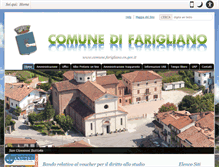 Tablet Screenshot of comune.farigliano.cn.gov.it